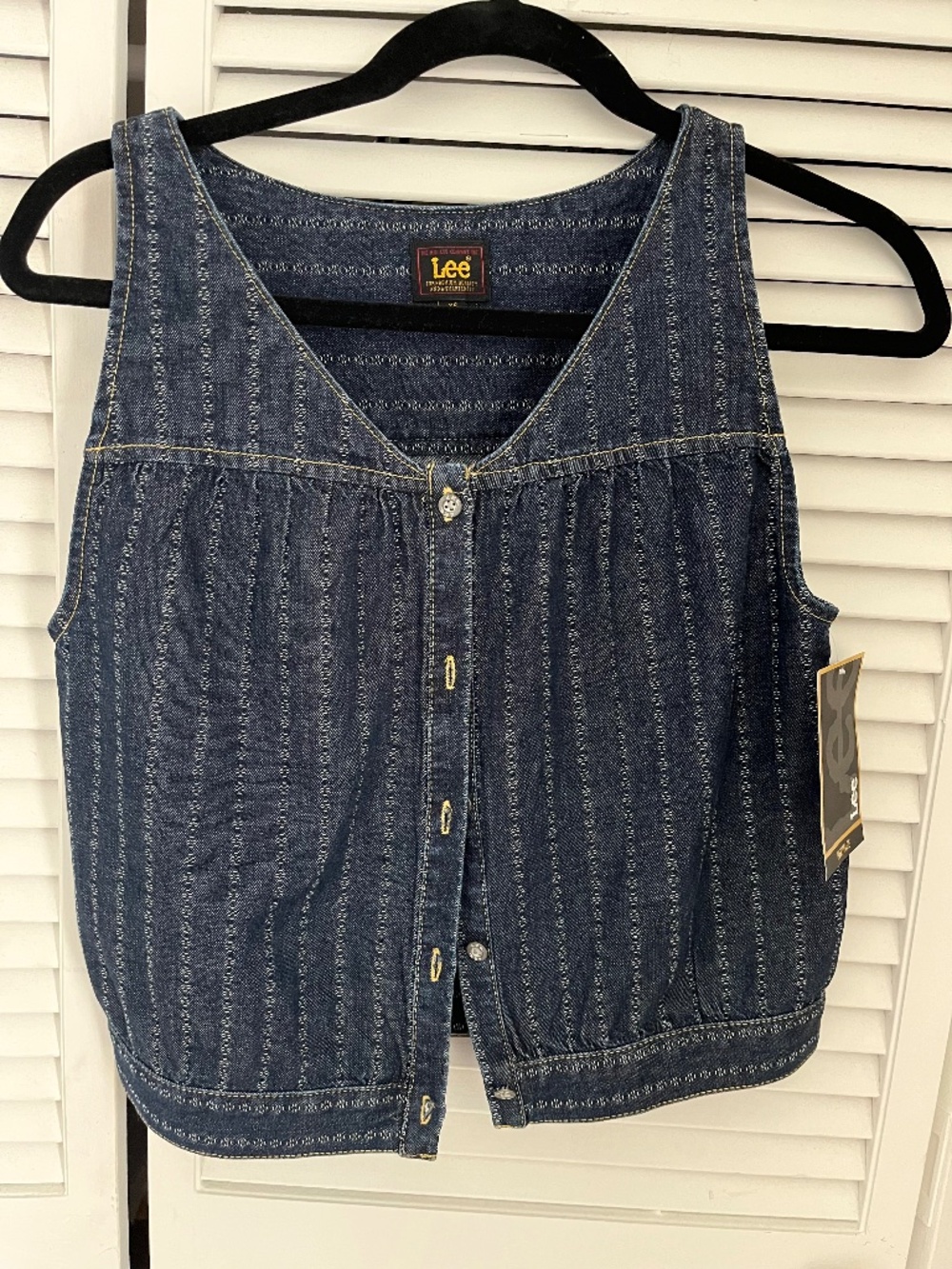 Lee Denim Tank Top , Size XS, New with tags! Never worn! Cotton